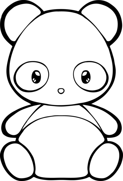 Free Lineart Adopt Base By Chibivi-linearts - Panda Bases (400x586)