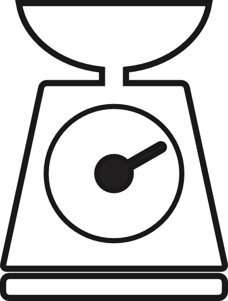 Kitchen Scale Clip Art - Kitchen Scale Clip Art (450x593)