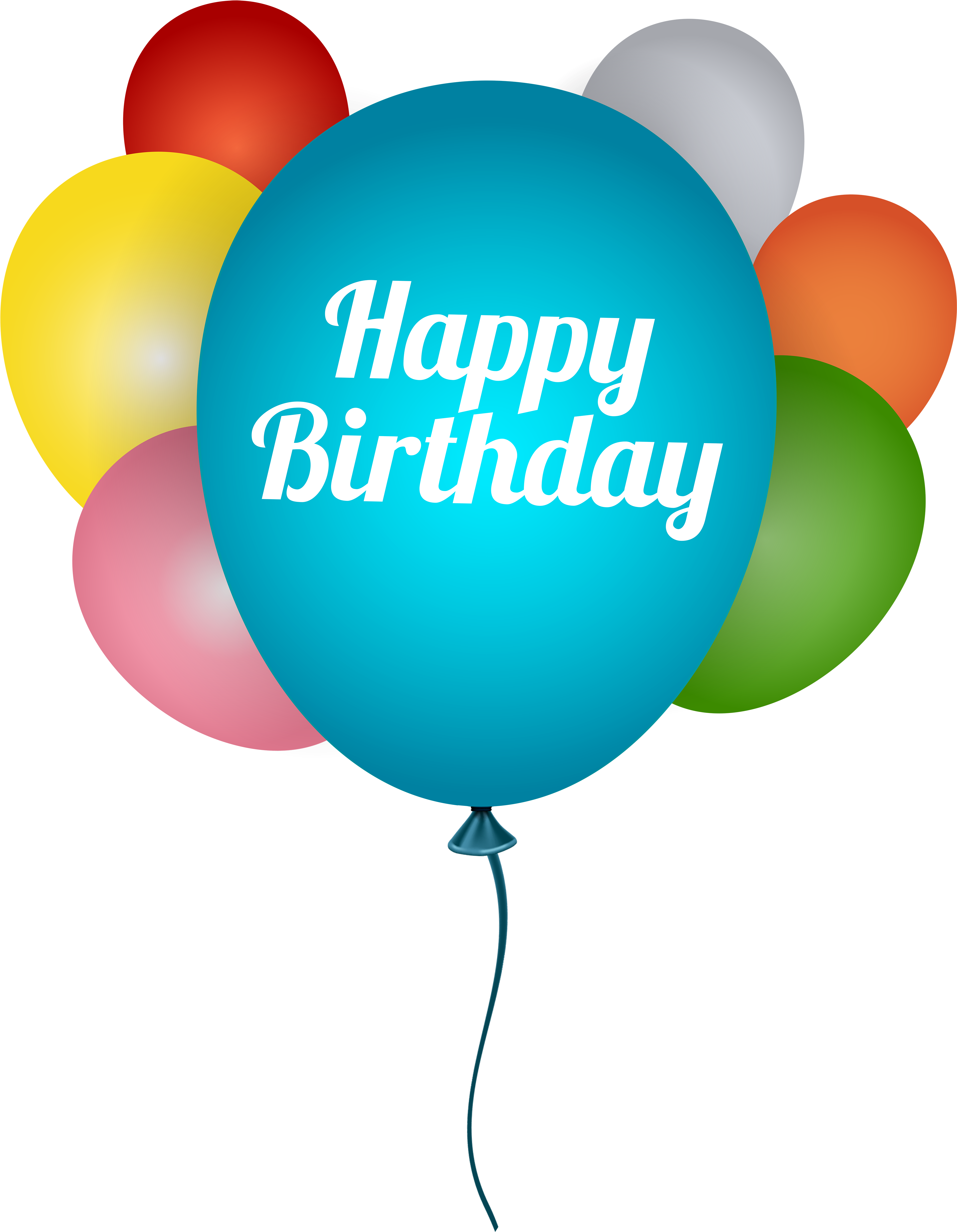 Happy Birthday Balloons Transparent Png Clip Art Image - Happy Birthday Balloons Transparent (3970x5000)