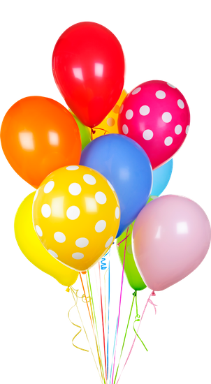 Colorful Balloons On White - Lovely Board Books - Numbers [book] (302x550)