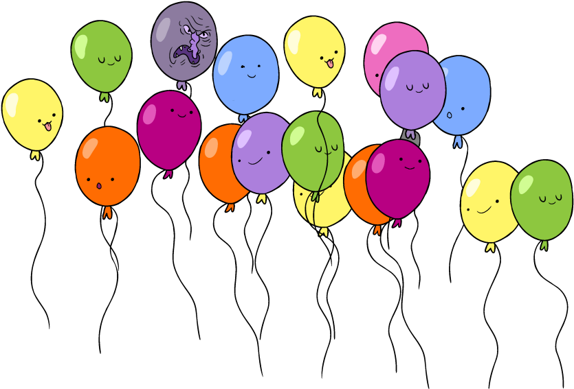 Balloons - Balony Png (871x572)
