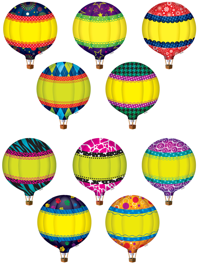 Tcr5295 Hot Air Balloons Accents Image - Teacher Created Resources 5295 Hot Air Balloons Accents (900x900)