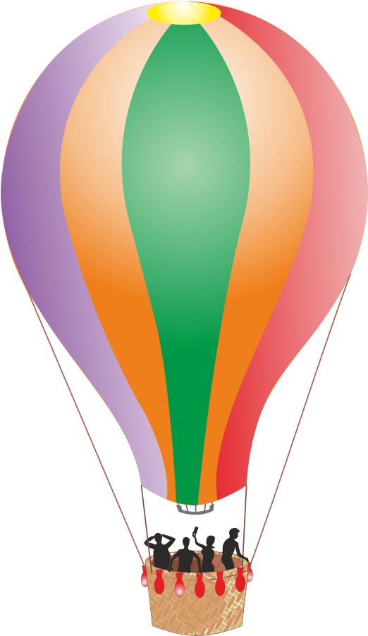 Colorful Detailed Hot Air Balloon - Hot Air Balloon Clipart (707x1000)