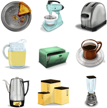 Search - Vintage Kitchen Png (552x444)