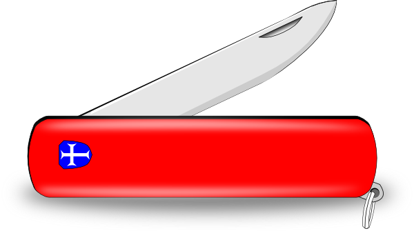 Pocket Knife Clipart (600x335)