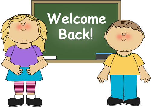 First Day Of School Kid Clipart - Welcome Back To School Card (500x356)