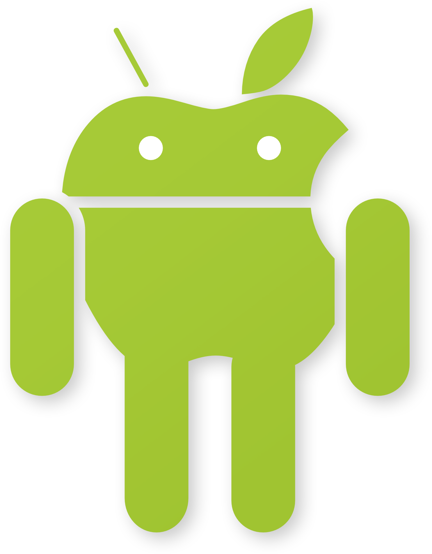 Download Andro - Android Apple Logo (1485x1901)