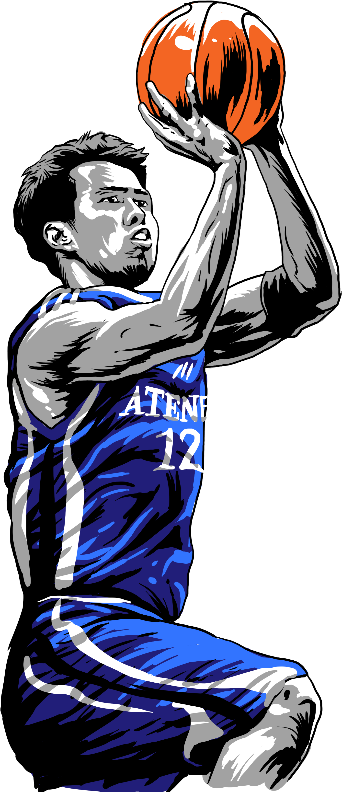 Enzo Larry Fonacier Study - Basketball Player (2550x3300)