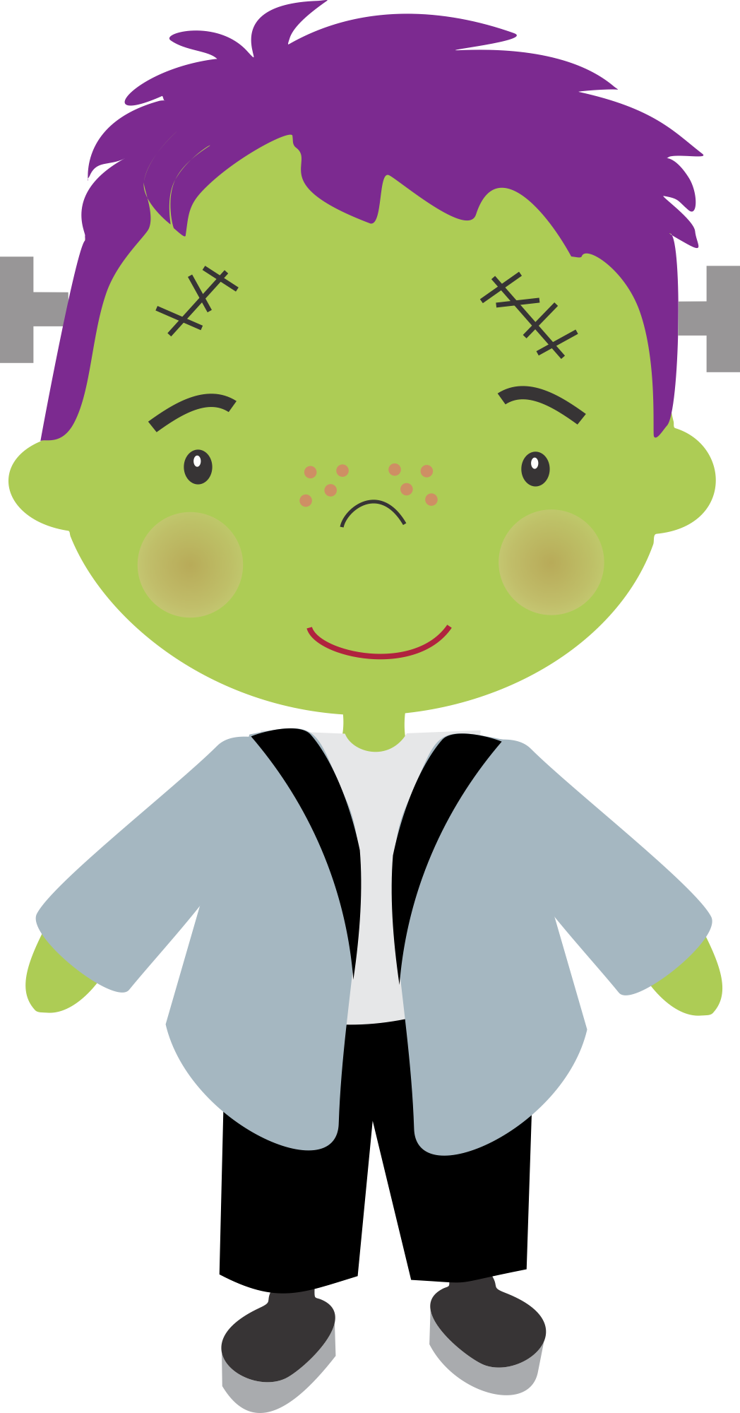 Cross Stitch - Halloween Clipart Png (1048x2000)