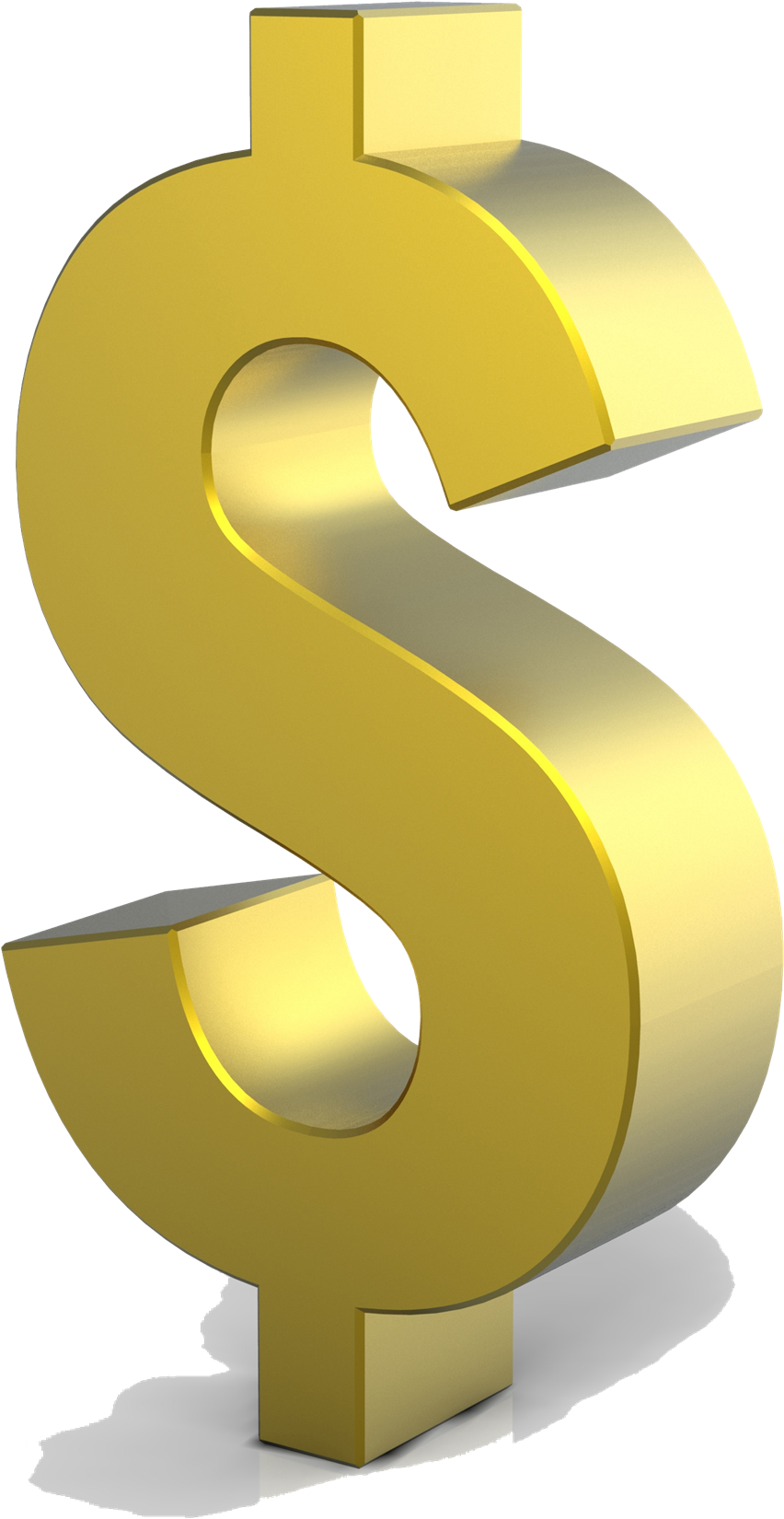 Download Dollar Sign Symbols Png Transparent Images - Gold Dollar Sign Png (1052x1736)