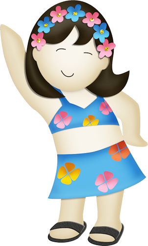 Black Haired Hula Dancer - Feliz Aniversário Liliane (302x500)