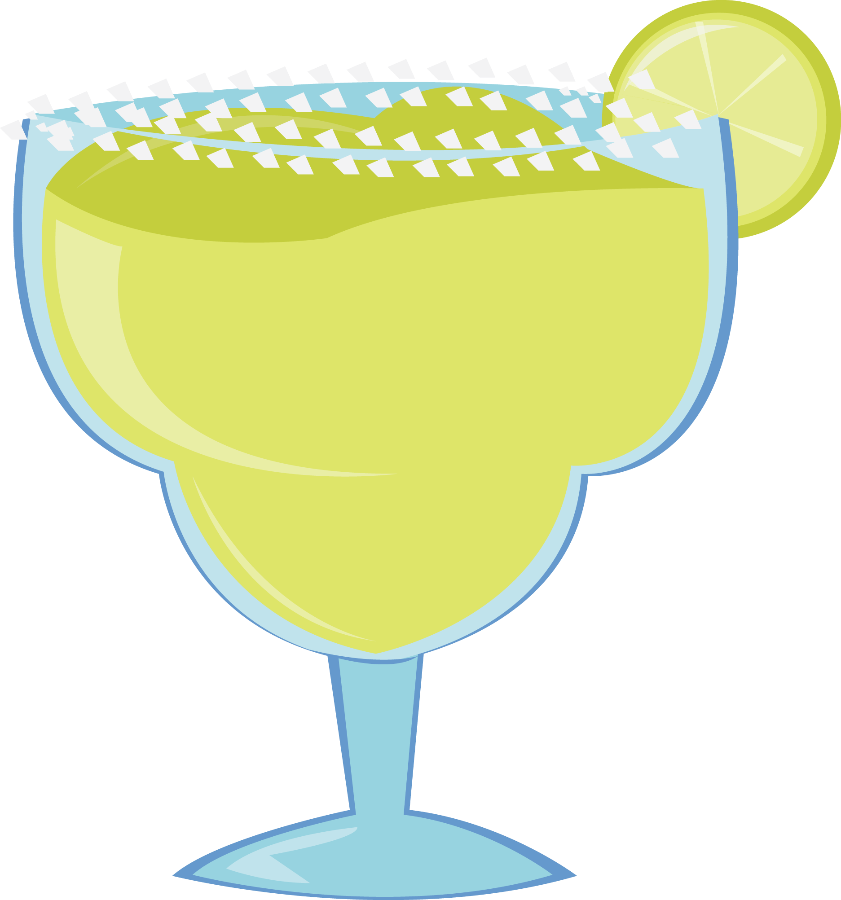 Praia E Piscina - Margarita Glass Clip Art (841x900)