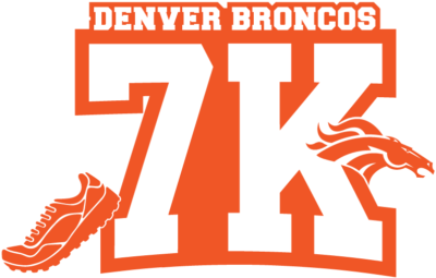 7k Logo Orange - Denver Broncos Drawstring Bag - White/one Size (420x288)