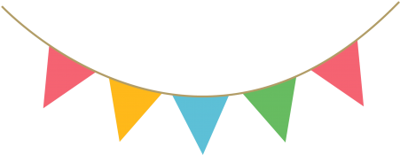 Party Streamer Decoration Png Image - Party Streamers Png (500x265)