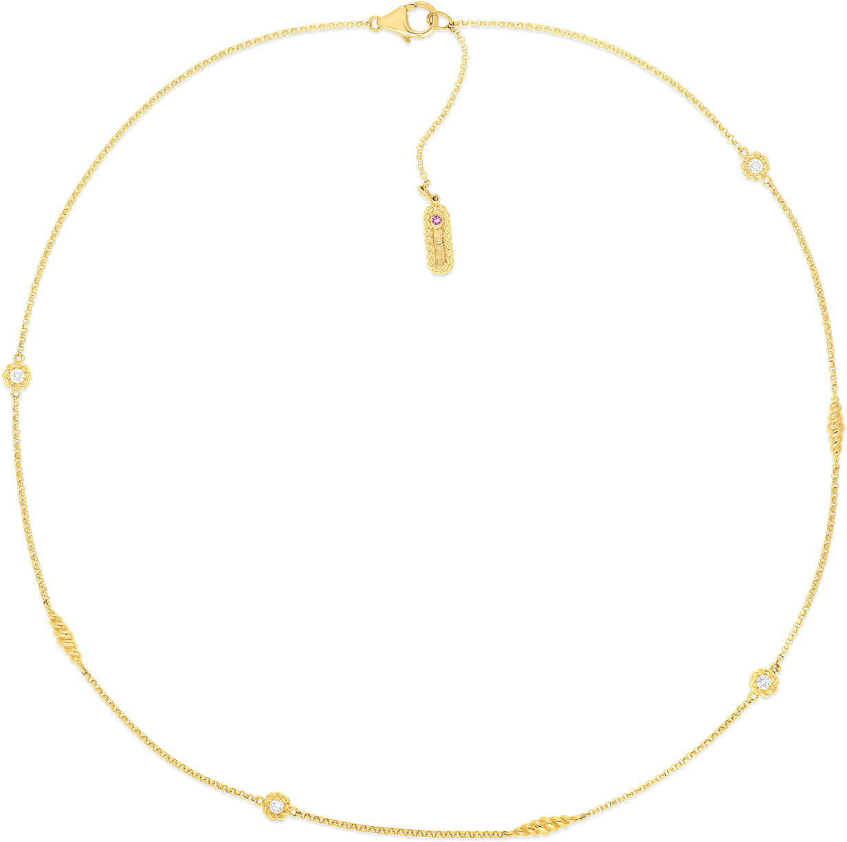 New Barocconecklace With Alternating Diamond Stations - Earrings (1600x1600)