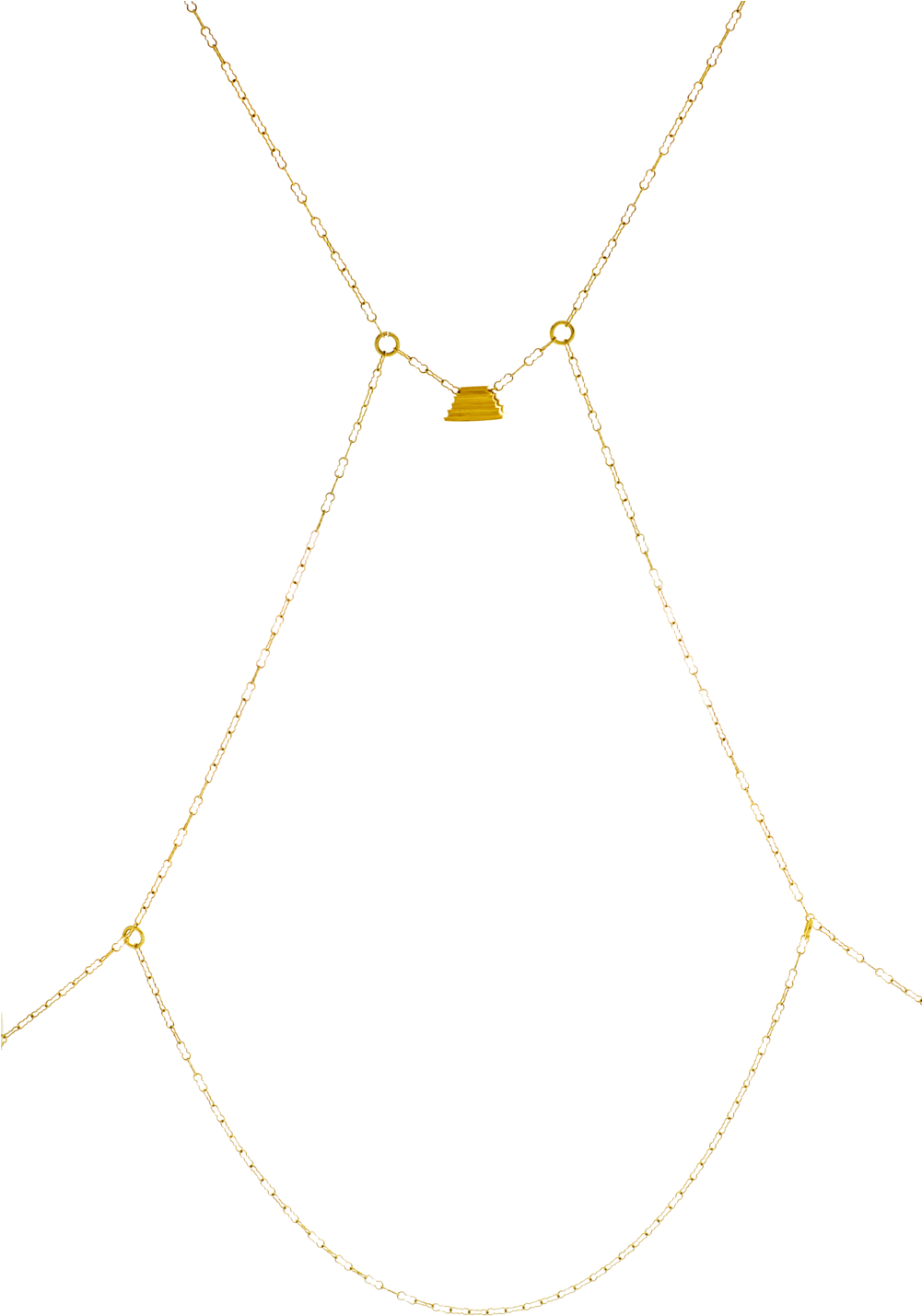Aldea Body Chain In 14k Gold-filled Chain - Aldea Body Chain In 14k Gold-filled Chain (1000x1495)