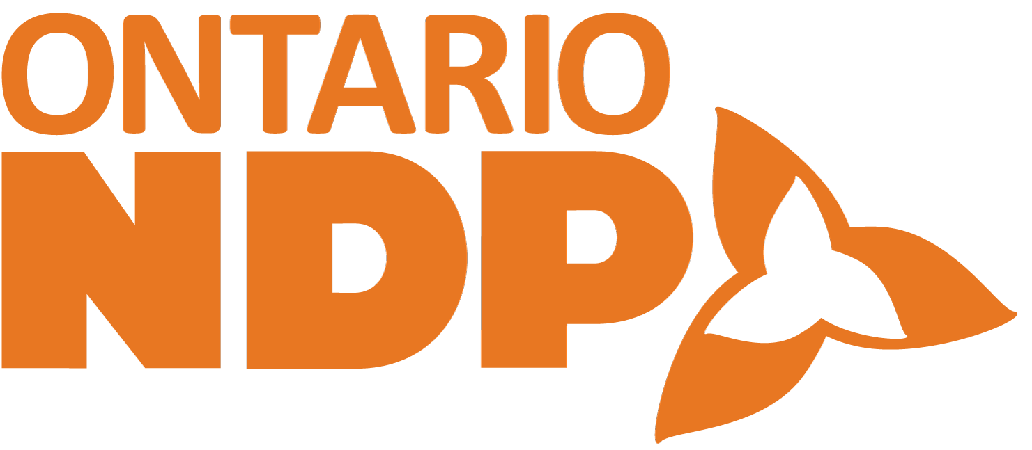 Ontario Ndp English Logo - Ndp Party Of Ontario (1500x648)