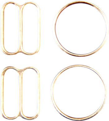 Ring Sliders Nylon/metal/metal Pp Coated - Circle (550x400)