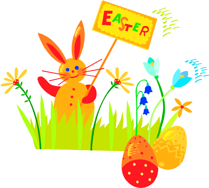 Easter Egg Hunt At Allaire - Easter Bunny Clip Art (693x630)