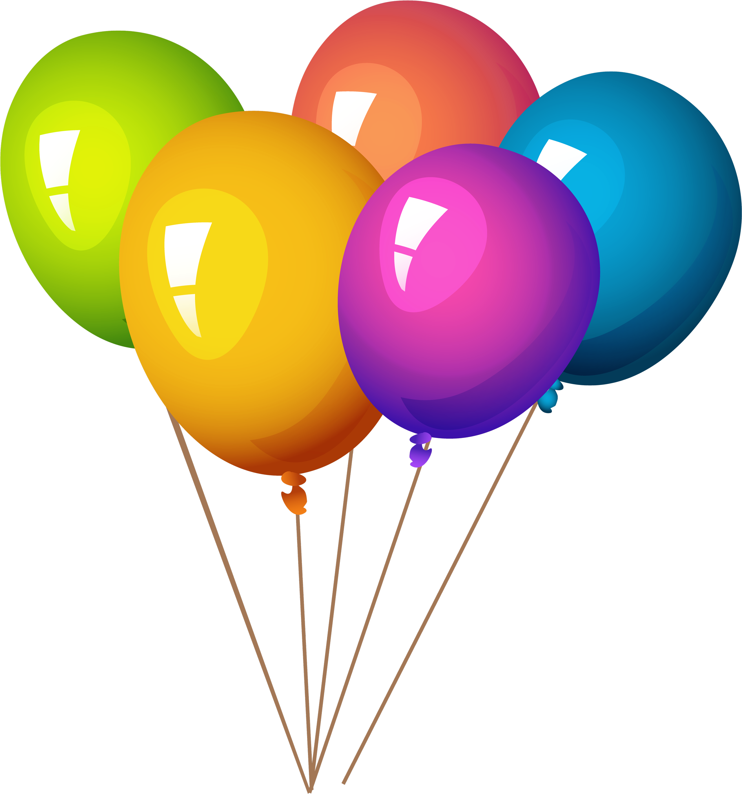 Image Result For Balloons Png - Balloons And Party Poppers (3000x3000)