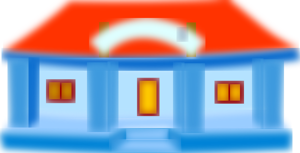 Small - School Building Clip Art (600x307)