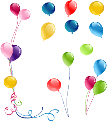 Awesome Balloons Cartoon Party Balloons Party Clip - Balloon (400x400)