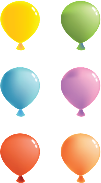Funny Balloon Cliparts 2, Buy Clip Art - Doğum Günü Balonları Png (417x720)