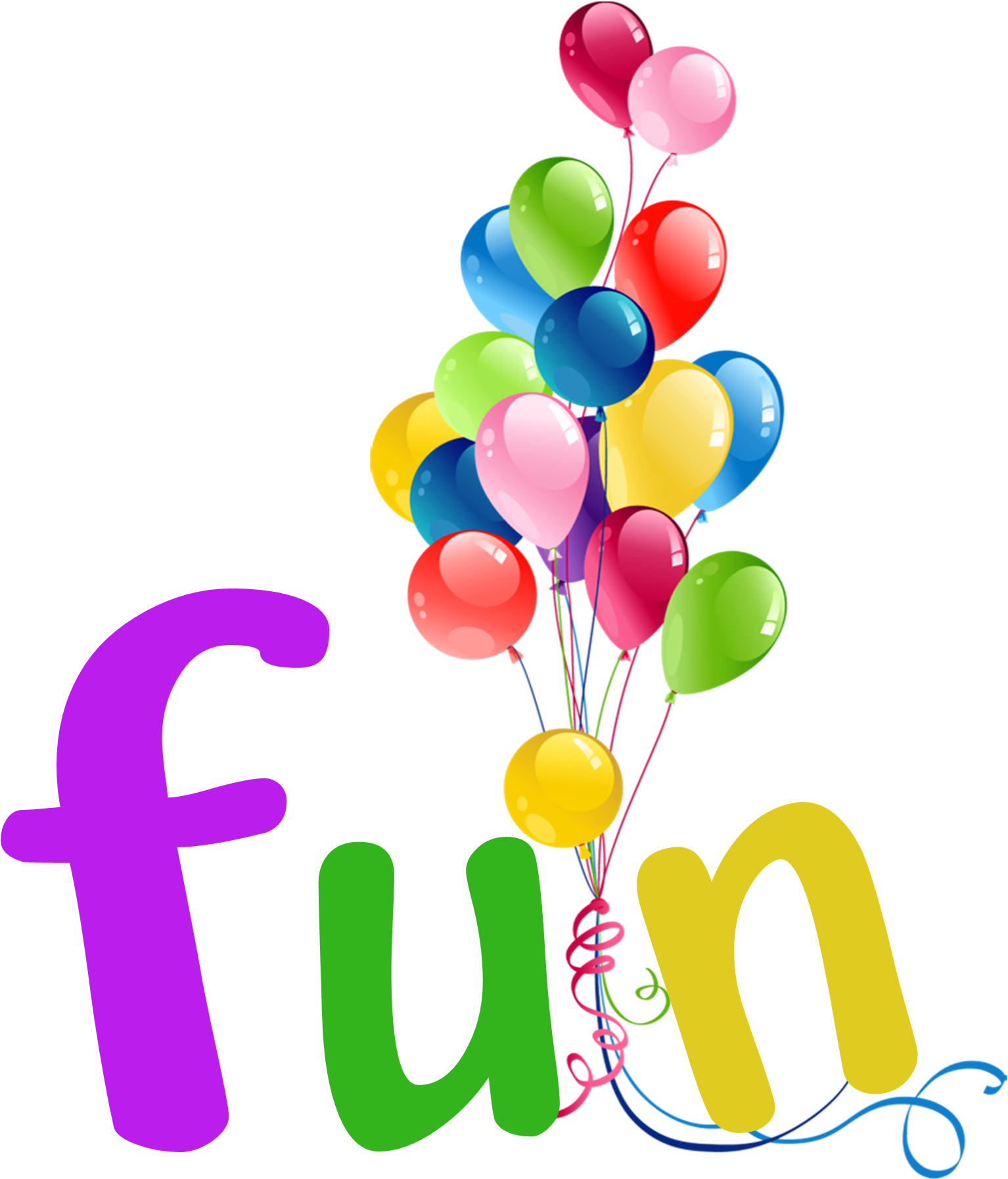 Fun Stuff - Balloons Png Transparent Background (1544x1807)