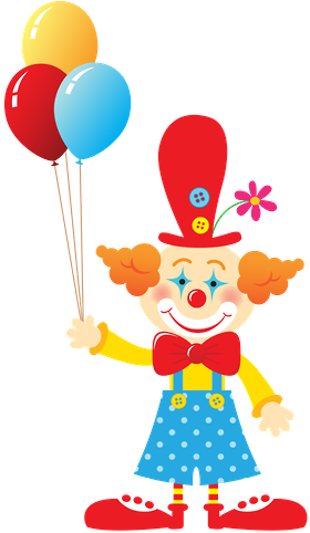 Dani Moraes - Clown Clipart Png (286x482)