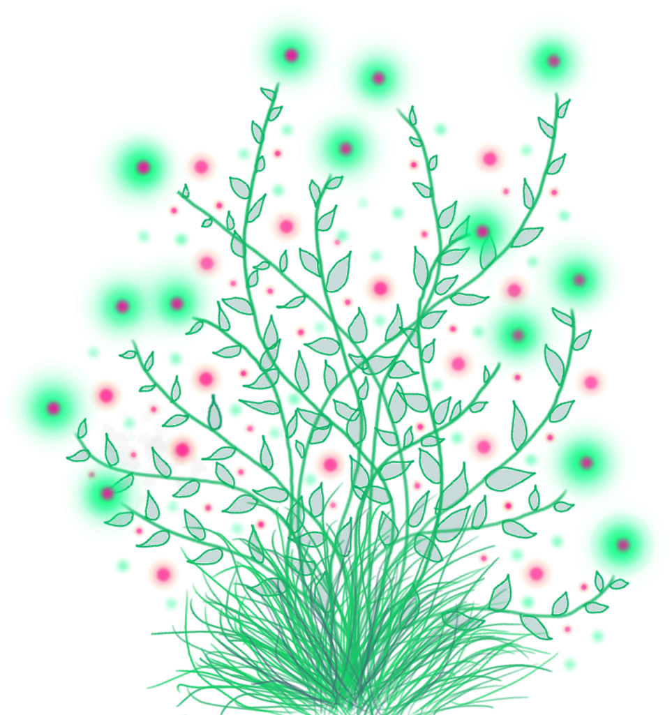 Transparent Flower Border Tumblr - Green Flower Art Png (1024x1024)