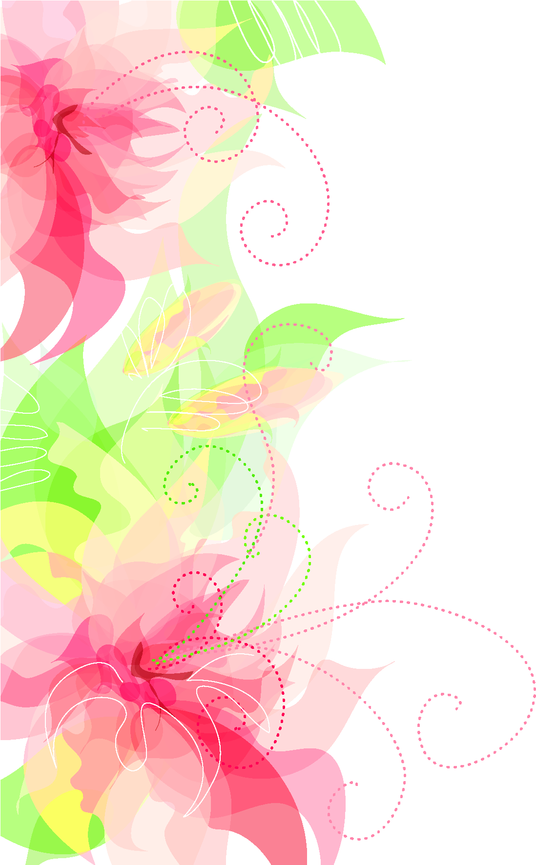Cute Floral Decoration Transparent Png Clipart - Imagenes Png De Decoraciones (1374x1772)