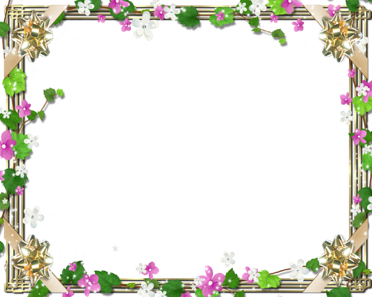 Family Picture Frame With Cute Flowers And Green - Man Nahi Lagta Shayari (1200x960)