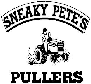 Sneaky Pete's Pullers - Garden Tractor Pulling Logo (400x300)