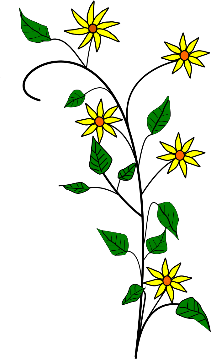 Edelweiss Flower Tattoo - Yellow Flowers Shower Curtain (849x1200)