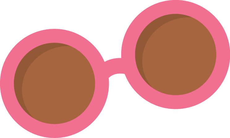 Say Hello Beach Poolbeach Partysummertimeclip Artcupcakescartelitos - Lentes De Colores Para Imprimir (744x446)