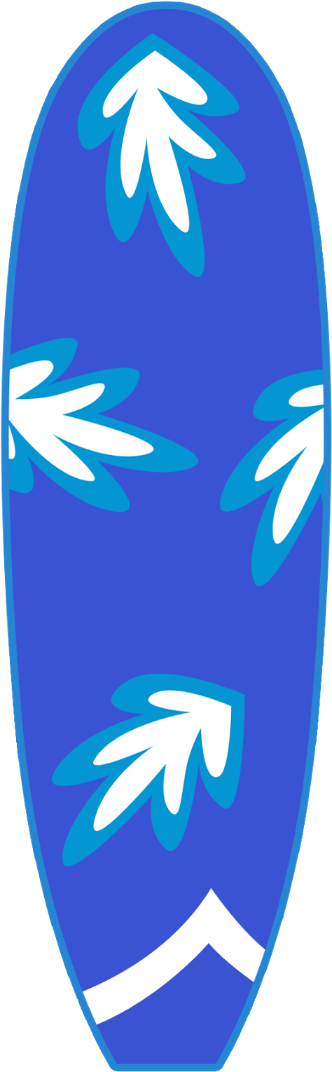 Maria Jose Argüeso - Blue Surfboard Clip Art (708x1600)