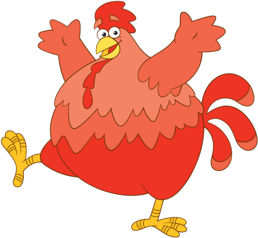 Dora The Explorer The Big Red Chicken Nickelodeon Nick - Big Red Chicken From Dora (518x479)