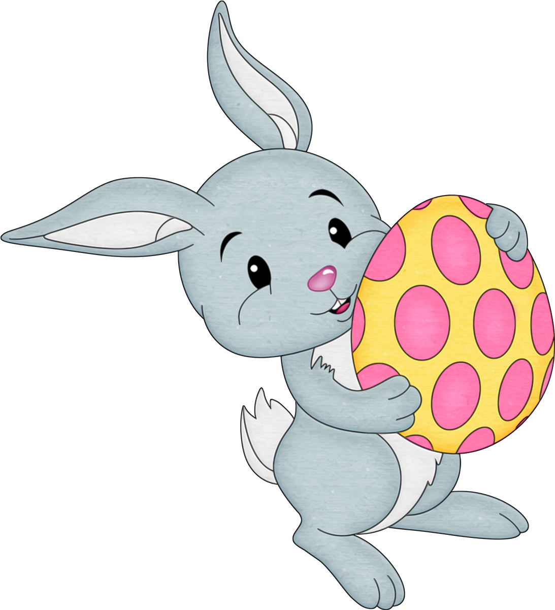 Easter Clipart Transparent Background - Easter Bunny Without Background (1252x1307)