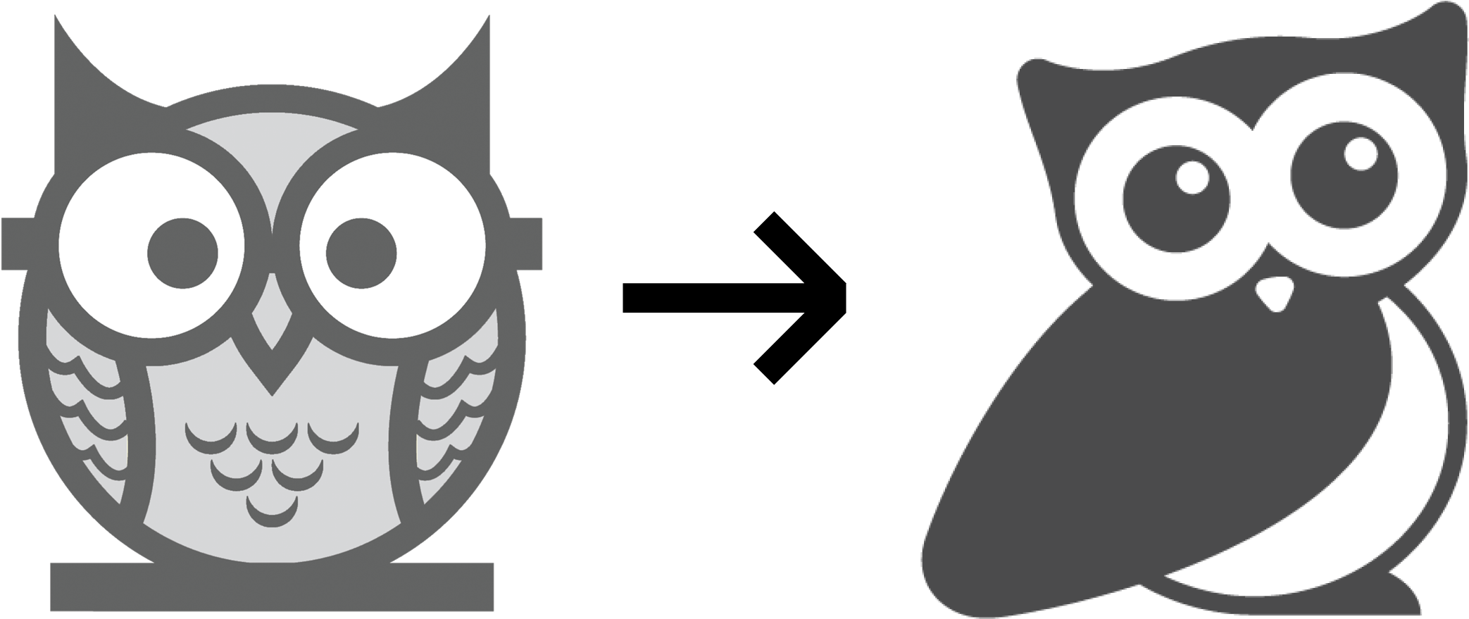 As A Favicon Or In White On Colored Backgrounds, Which - Owl Logo Designs (2500x1250)