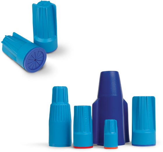 Luxury Blue Wire Nuts Embellishment - Twist-on Wire Connector (600x600)