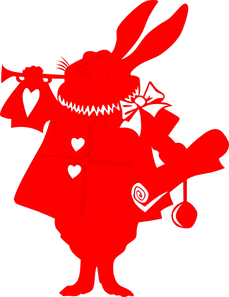 Alice In Wonderland Silhouette (462x599)