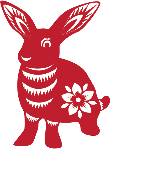 Rabbit 2011, 1999, 1987, 1975, 1963, - Chinese Zodiac Signs Animals (642x682)