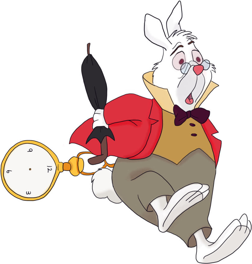 White Rabbit By Smiley1starrs - Mad Hatter Alice And Wonderland Rabbit (1024x1371)
