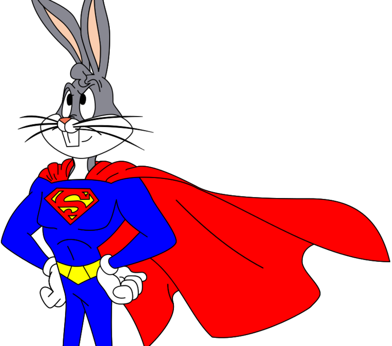 Bugs Bunny/super Rabbit - Super Bugs Bunny (800x706)