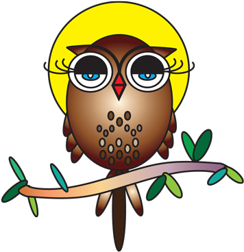 Community Owl Logo - Owl Cartoongif (365x385)