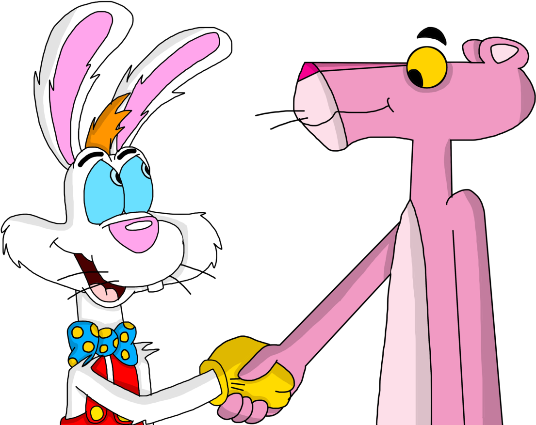 Marcospower1996 Roger Rabbit Meets The Pink Panther - Cartoon (1600x1600)