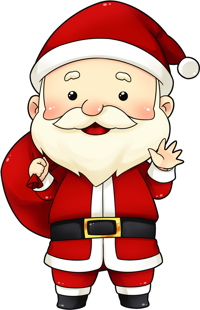 You Can Use This Cute And Adorable Santa Clip Art On - Cute Santa Claus Animated (800x1169)