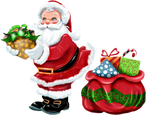 Santa Claus Clipart Free - Santa Clip Art Free (500x394)