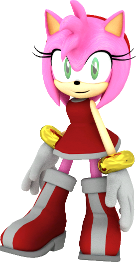 How - Amy Rose 3d Sonic Boom (273x524)