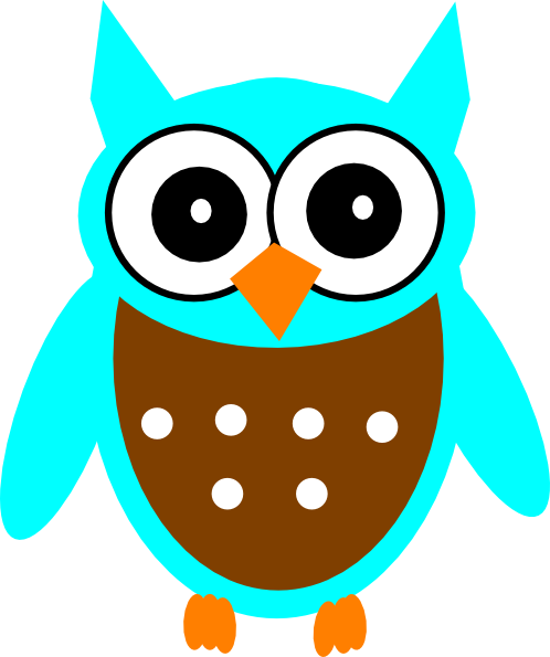 Turquoise Brown Owl Clip Art - Cute Cover Photos For Facebook (498x595)